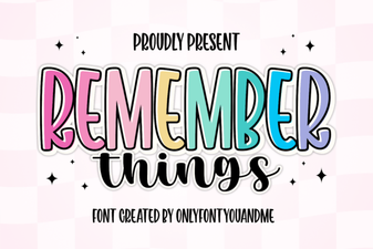 Remember Things Font: Free Download for Design Projects