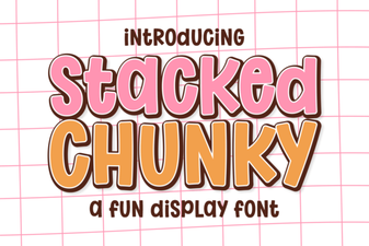 Chunky Fonts: Bold Stacked Typography Designs