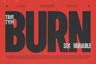 Trt Burn Font for Creative Print Design Projects