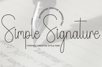 Clean & Creative Projects Using Simple Signature Fonts